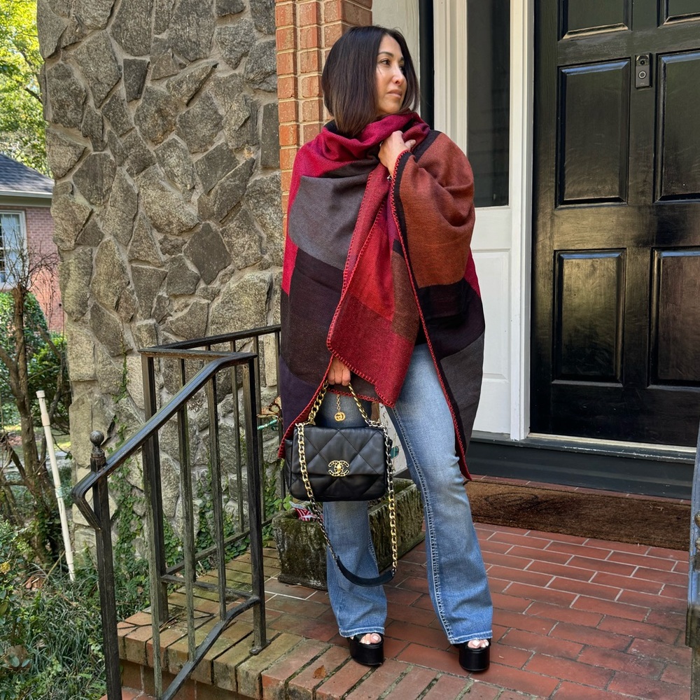 Boho Fabulous Oversized Poncho Shawl